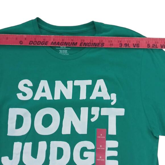 Men Funny 😂🎅🏻Christmas Tee Shirt Santa Don’t Judge Me Bro 🎄 - Picture 12 of 14